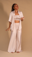 Short Sleeve Blouse (Champagne)