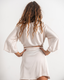 Crop Tie Blouse (Champagne)